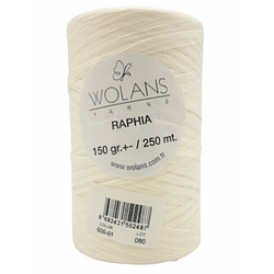 Рафия Воланс ( Wolance Raphia ) цвет 600-01 белый