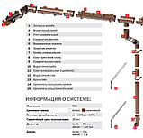 Водосточная система ТН ОПТИМА 120/80 - ТЕМНО-КОРИЧНЕВАЯ, фото 2