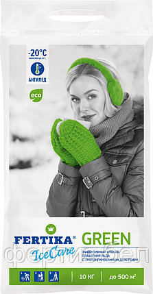 Безопасный противогололёдный реагент ICECARE GREEN, 10кг, фото 2