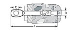 ЗУБР 6 х 60 мм, 100 шт, потолочный анкер с кольцом (4-302851-06-060), фото 2