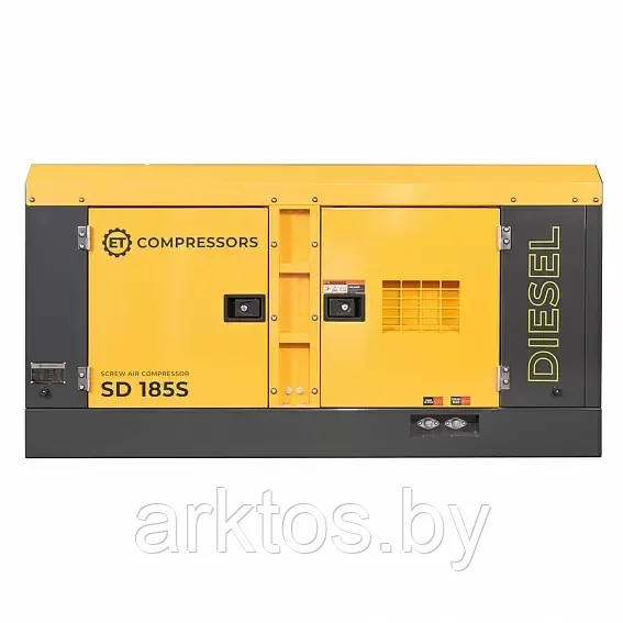 Дизельный винтовой компрессор ET-Compressors ET SD-185S-7, 7 атм., 5.2 м/3мин