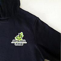 Термотрансферное нанесение логотипа на футболку "Органик лэнд"