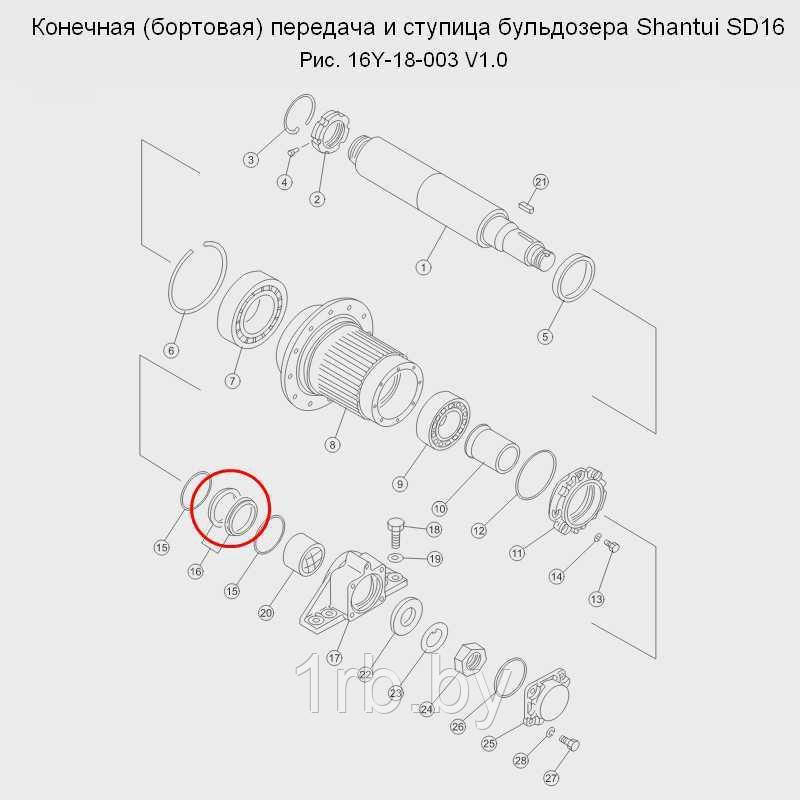Уплотнение масляное плавающие 16Y-18-00008