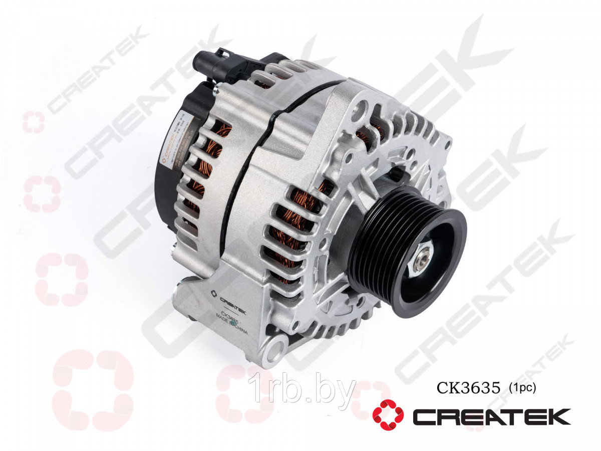 Генератор переменного тока, ручейковый, 8PK, 110A, HOWO MC11 (JFZ2110-3001), (202V26101-7281), CK3635, createk