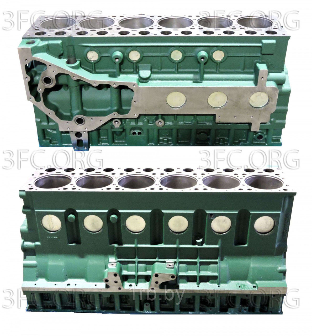 Блок цилиндров WD615, ЕВРО-2 (крышка короткая, площадка ТНВД прямая)