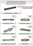 Гайки и шпильки ступиц для погрузчиков NISSAN, TCM, HYSTER, MITSUBISHI, TOYOTA, KOMATSU, YALE