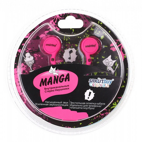 Внутриканальные наушники Smartbuy MANGA - фото 2 - id-p33714000