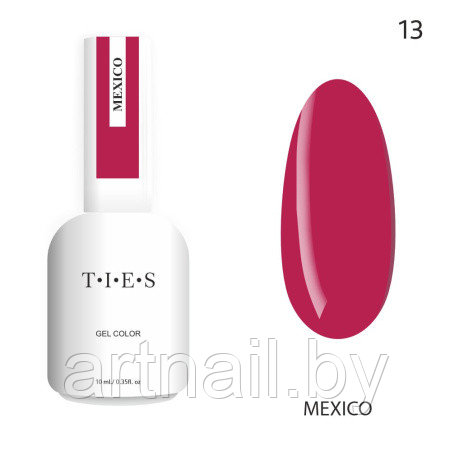 TIES, Гель-лак 13 Mexico, 10 мл