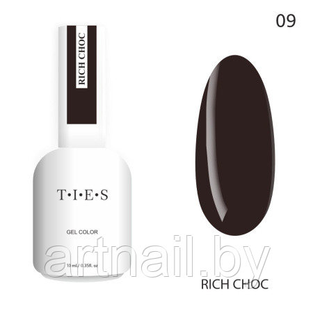 TIES, Гель-лак 09 Rich choc, 10 мл