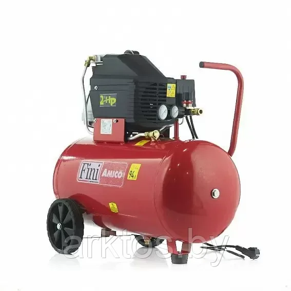 Коаксиальный поршневой компрессор FINI AMICO 50/2400, 8 атм., 170 л/мин
