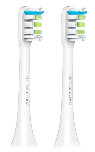 Сменные насадки Soocas Toothbrush Head For Soocare Brushtooth (2PCS/SET) (White, Black)