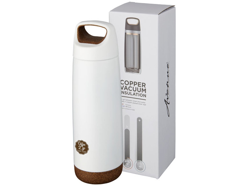 Спортивная медная бутылка с вакуумной изоляцией Valhalla объемом 600 мл, белый - фото 6 - id-p229701835