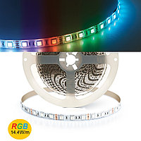 Светодиодная лента RGB 14.4W/m 12V 60SMD(50/50) 5m