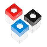 Скрепочница магнитная СТАММ, без скрепок, синяя, картонная коробка, фото 6