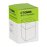 Скрепочница магнитная СТАММ, без скрепок, синяя, картонная коробка, фото 8