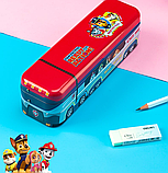 Пенал DELI "Щенячий патруль", 3 отделения, металлический, фото 5