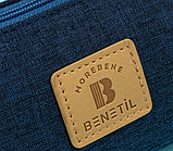 Пенал DELI Benetil, синий, 1 отделение, на молнии, ткань Оксфорд, фото 3