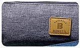 Пенал DELI Benetil, темно-серый, 1 отделение, на молнии, ткань Оксфорд, фото 2
