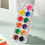 Краски акварельные DELI ColoRun, 12 цветов, с кистью, фото 3