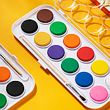 Краски акварельные DELI ColoRun, 12 цветов, с кистью, фото 4