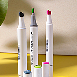 Набор маркеров для скетчинга DELI, 60 цветов, двусторонние, 1-7 мм, 60 шт, пластиковый бокс с ручкой, фото 5