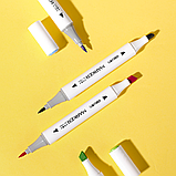 Набор маркеров для скетчинга DELI, 60 цветов, двусторонние, 1-7 мм, 60 шт, пластиковый бокс с ручкой, фото 7