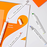 Набор маркеров для скетчинга DELI, 60 цветов, двусторонние, 1-7 мм, 60 шт, пластиковый бокс с ручкой, фото 8