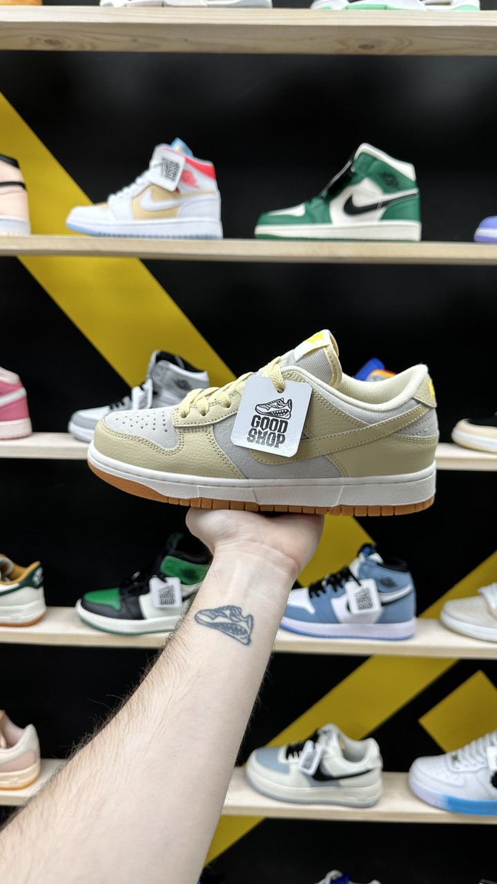 Кроссовки Nike Dunk Low Beige Grey White