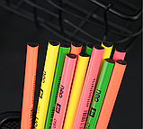 Карандаш чернографитный DELI NEON enovation, HB, трехгранный, заточенный, ассорти неон корпус, пластик, фото 6