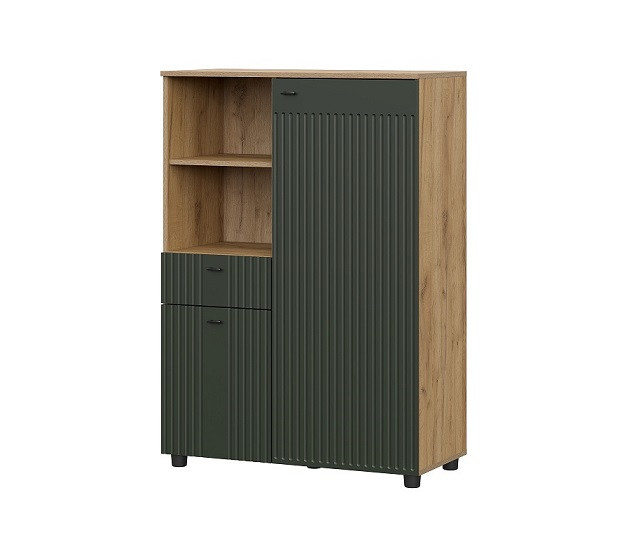 Тумба SV-МЕБЕЛЬ (МС Милан К) Дуб Золотой/Олива Софт