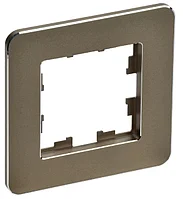 BRITE Рамка 1-местная РУ-1-1-Бр металл латунь RE IEK