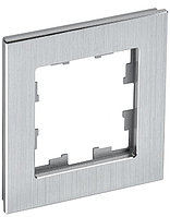 BRITE Рамка 1 -местная РУ-1-1-БрА металл алюминий IEK