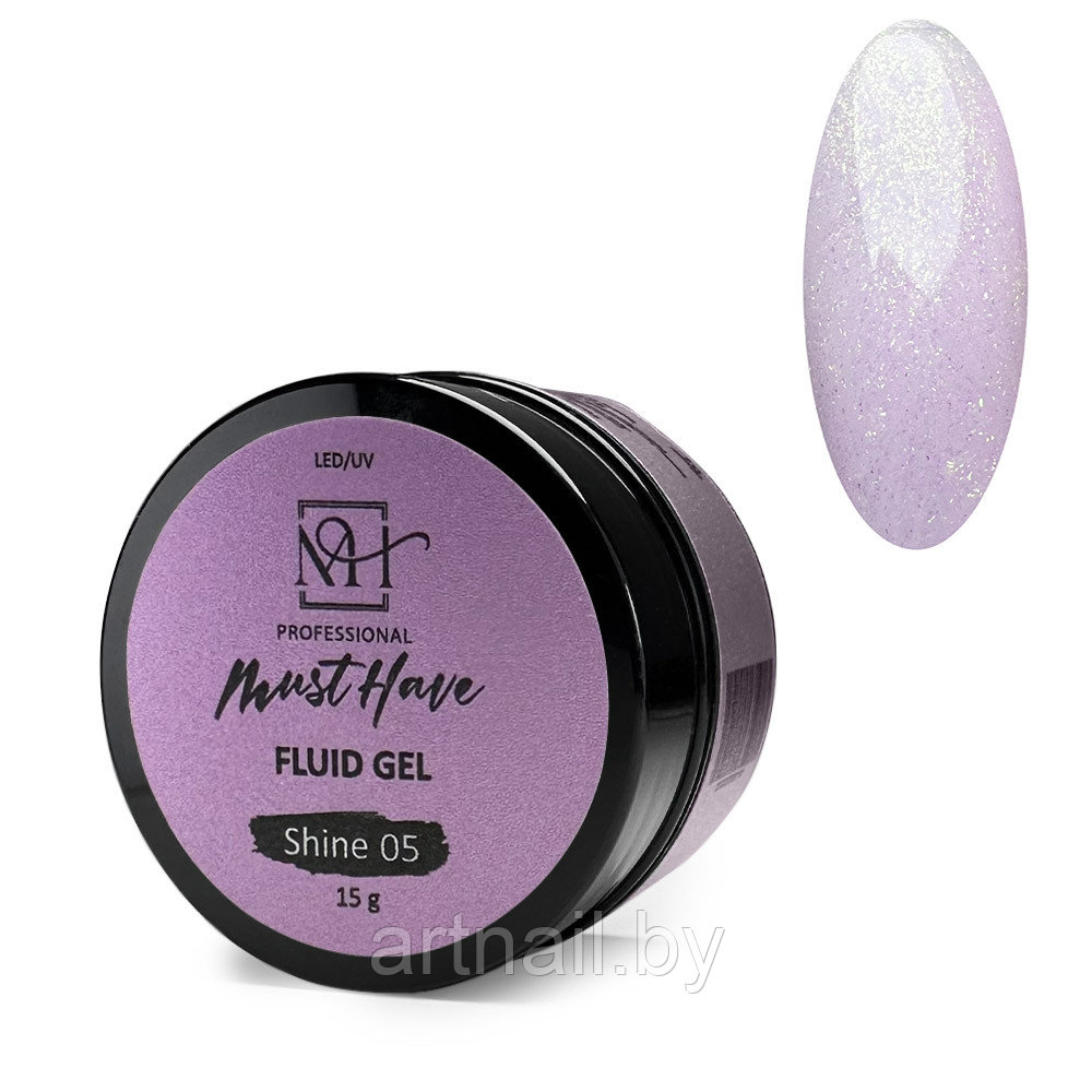 Гель Fluid Shine №05 15мл жидкий с шимером,  MUST HAVE