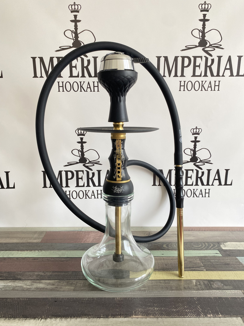 Кальян Alpha Hookah BEAT VNDL Black (оригинал) с вертикальной продувкой