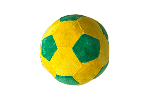 Плюшевый футбольный мячик 22 см