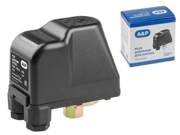 Реле давления для насоса 1/4" вн. A&P, фото 2