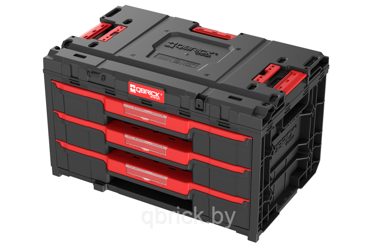 Ящик для инструментов Qbrick System ONE Drawer 3 Toolbox 2.0, черный
