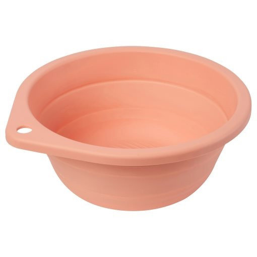 IKEA/ ПЕППРИГ  таз складной розовый 27см