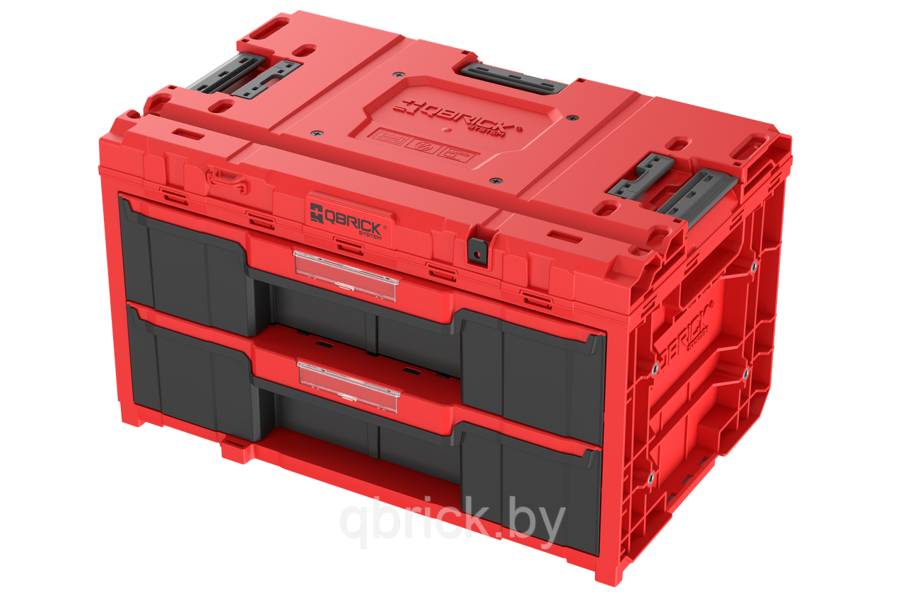 Ящик для инструментов Qbrick System ONE Drawer 2 Toolbox 2.0 RED Ultra HD Custom, красный
