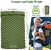 Туристический матрас двухместный SLEEPING PAD 120х200х8см со встроенным насосом и подушкой, фото 5