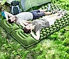 Туристический матрас двухместный SLEEPING PAD 120х200х8см со встроенным насосом и подушкой, фото 9
