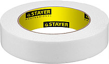 STAYER 25 мм, 5 м, белая, на вспененной основе, двухсторонняя клейкая лента, Professional (12231-25-05)