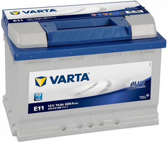 Аккумулятор Varta Blue Dynamic E11 (74 А/h), 680А R+ (574 012 068)