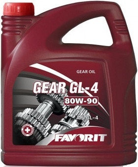 Трансмиссионное масло Favorit 80W90 GL-4 / 55545 (4л)