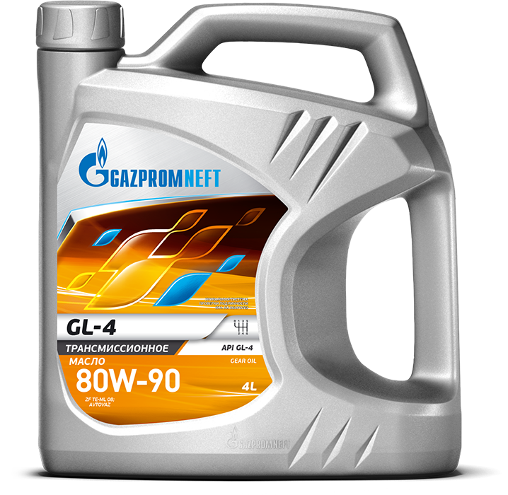 Трансмиссионное масло Gazpromneft GL-4 80W90, 4л