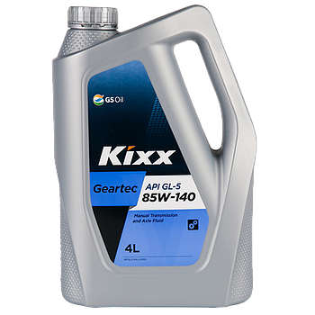 Трансмиссионное масло Kixx Geartec GL-5 85W140, 4л