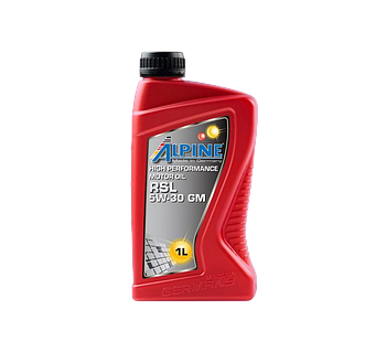 Моторное масло Alpine RSL 5W-30 GM, 1л