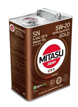 Моторное масло MITASU GOLD SN 5W-20, 4л