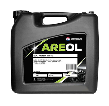 Моторное масло Areol Eco Protect 5W30, 20л