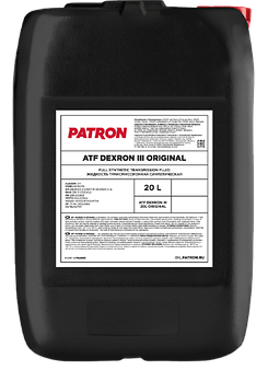 Трансмиссионное масло Patron ORIGINAL ATF DEXRON III, 20л